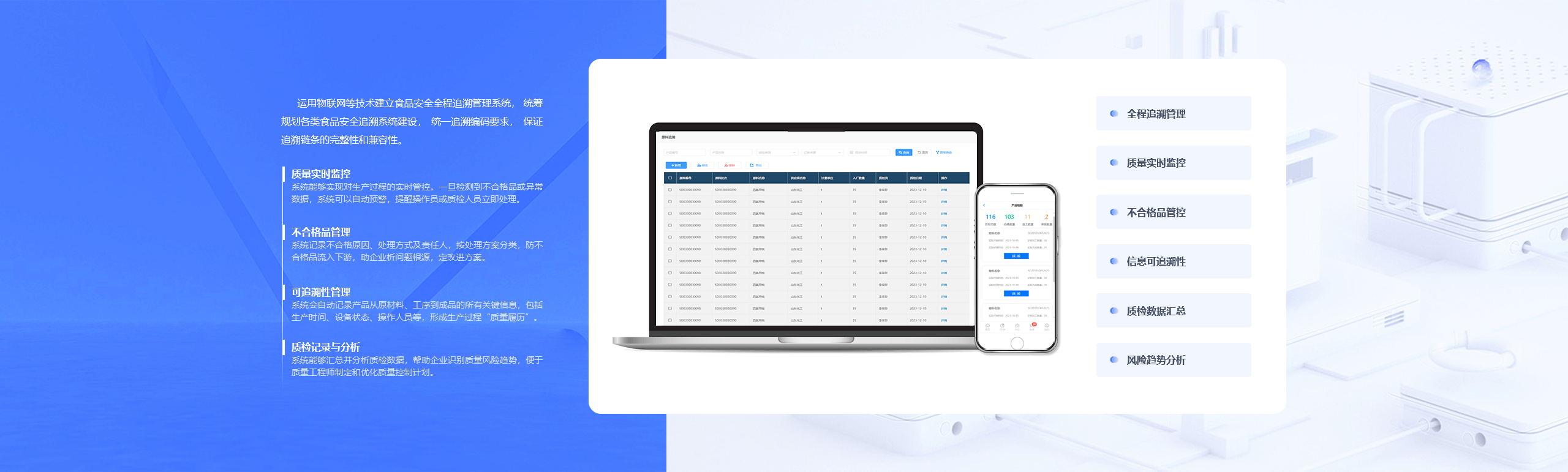 质量追溯管理系统